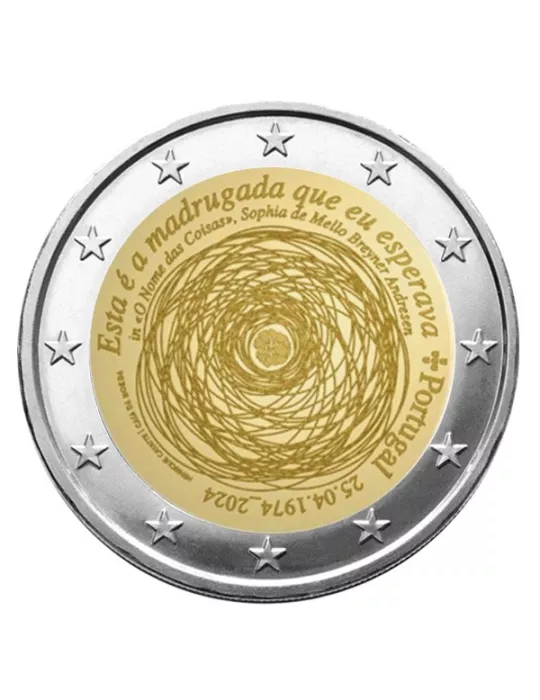 2 EURO COMMEMORATIVE 2024 : PORTUGAL (50 ans de la Révolution des oeillets)