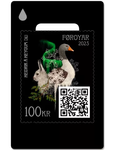 n° 45383 - Timbre ILE FEROE Timbres Crypto