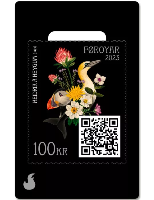 n° 45383 - Timbre ILE FEROE Timbres Crypto