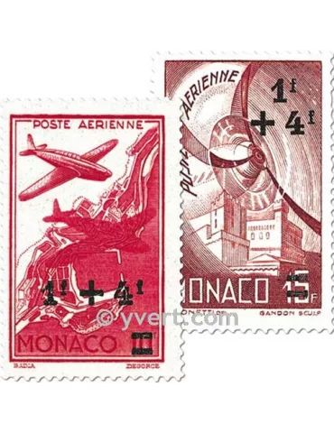 n° 8/12 - Timbre Monaco Poste aérienne 2