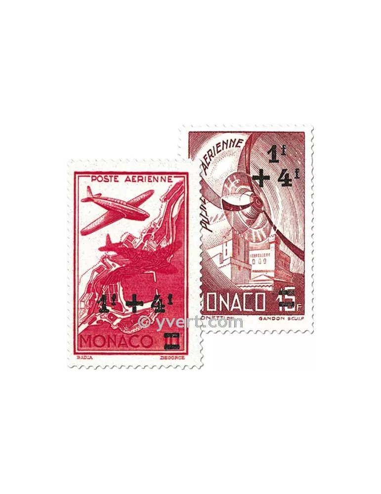 n° 8/12 - Timbre Monaco Poste aérienne