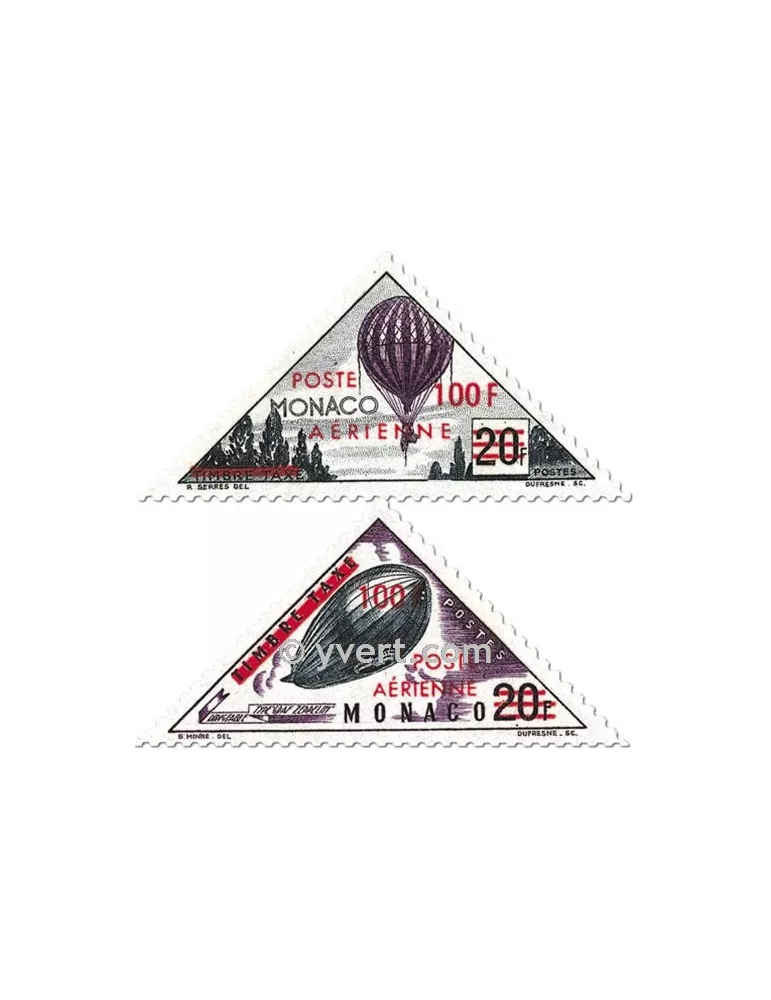 n° 61/62 - Timbre Monaco Poste aérienne