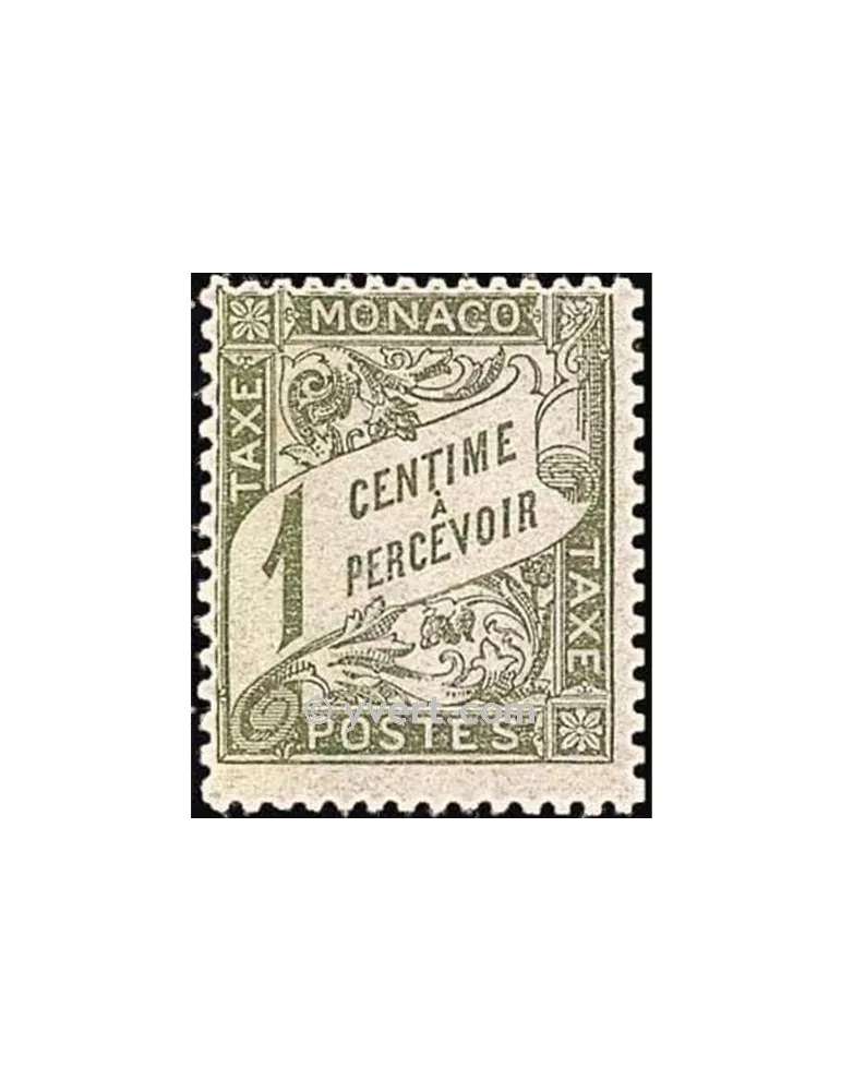 n° 1 - Timbre Monaco Taxe