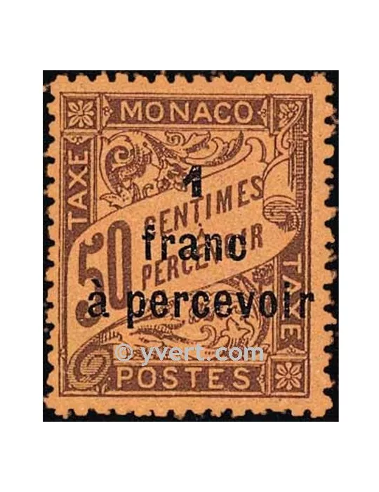 n° 17 - Timbre Monaco Taxe
