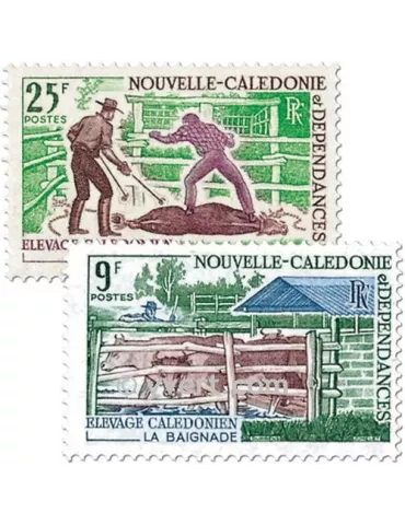 n° 356/357 - Timbre Nelle-Calédonie Poste 2