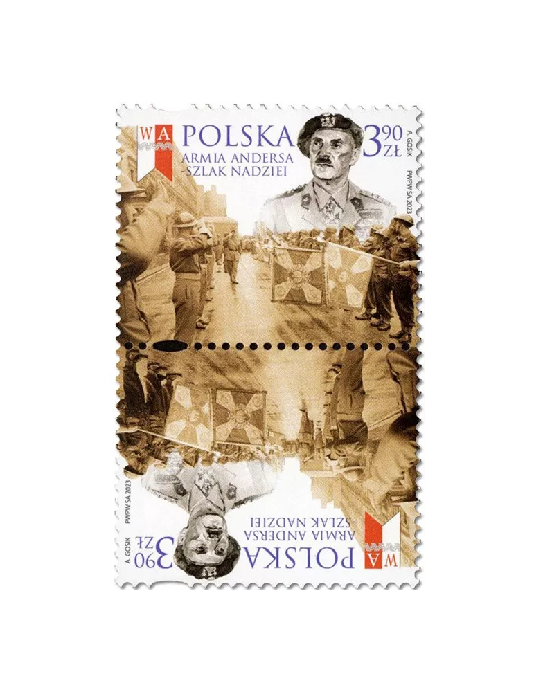 n° 5048 (2 n° 5048 se tenant tête-bêche) - Timbre POLOGNE Poste