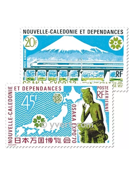 n° 117/118 - Timbre Nelle-Calédonie Poste aérienne