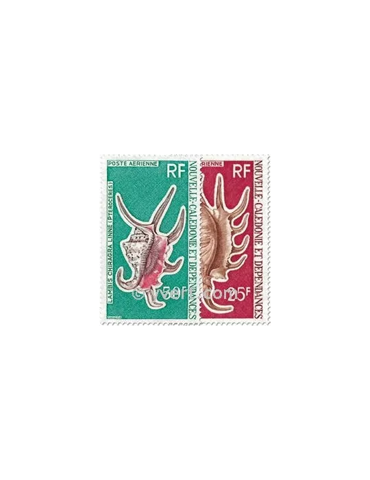 n° 129/130 - Timbre Nelle-Calédonie Poste aérienne