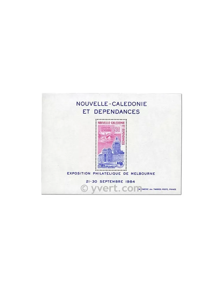 n° 6 - Timbre Nelle-Calédonie Bloc et feuillets