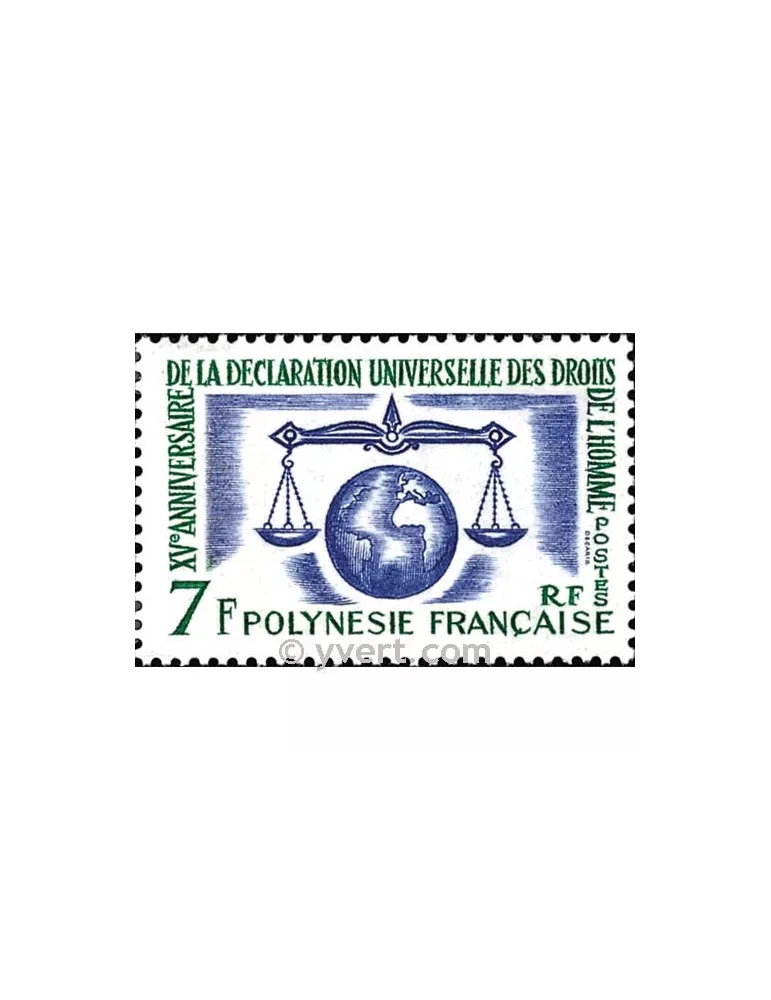 n° 25 - Timbre Polynésie Poste