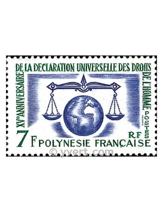 n° 25 - Timbre Polynésie Poste