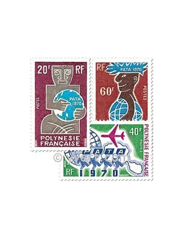 n° 77/79 - Timbre Polynésie Poste