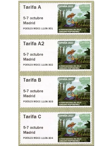 n° 202 - Timbre ESPAGNE Timbres de distributeurs