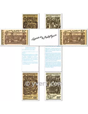 n° 347A/349A - Timbre Polynésie Poste 2