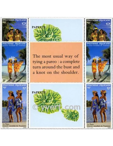n° 365A/367A - Timbre Polynésie Poste 2