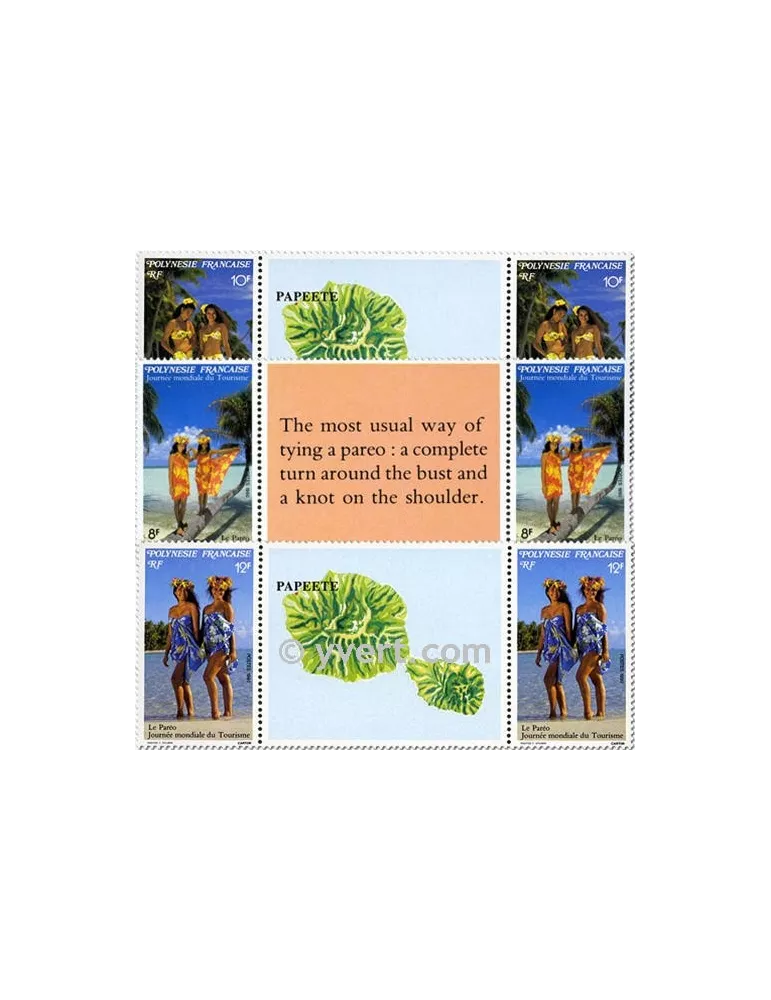 n° 365A/367A - Timbre Polynésie Poste