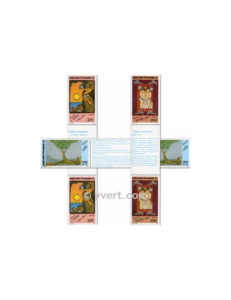 n° 368A/370A - Timbre Polynésie Poste