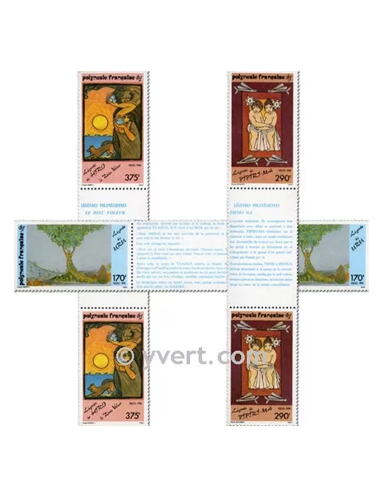 n° 368A/370A - Timbre Polynésie Poste