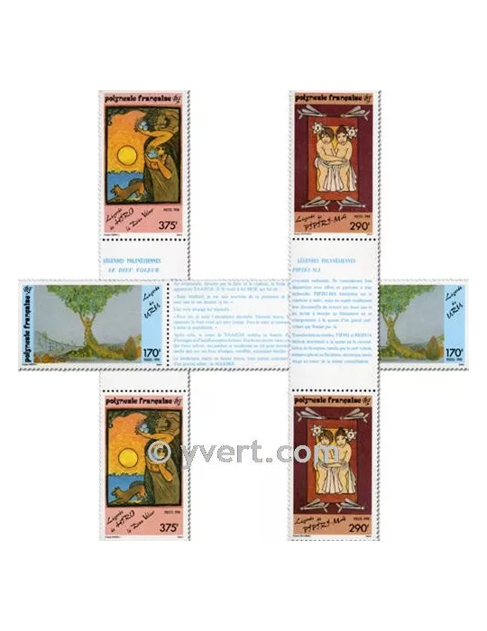 n° 368A/370A - Timbre Polynésie Poste