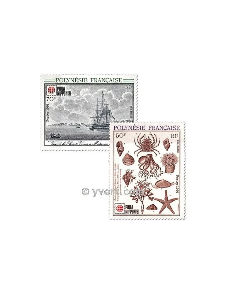 n° 393/394 - Timbre Polynésie Poste