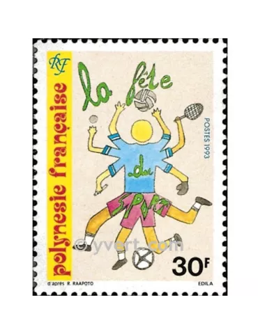 n° 436 - Timbre Polynésie Poste 2