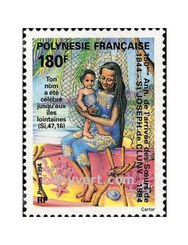 n° 454 - Timbre Polynésie Poste 2