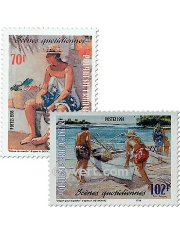 n° 574/577 - Timbre Polynésie Poste 2