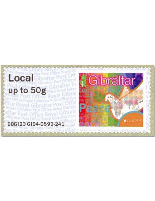 n° 121 - Timbre GIBRALTAR Timbres de distributeurs (EUROPA)