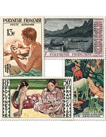 n° 1/4 - Timbre Polynésie Poste aérienne 2