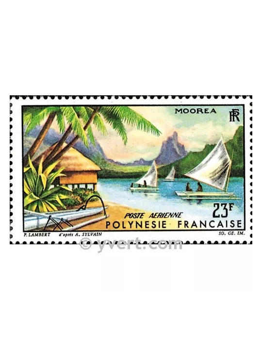 n° 9 - Timbre Polynésie Poste aérienne