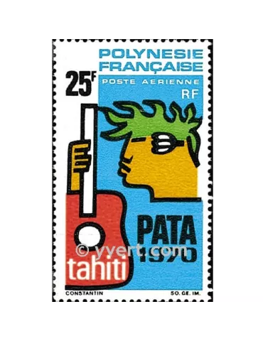 n° 28 - Timbre Polynésie Poste aérienne 2
