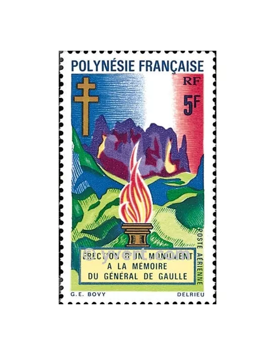 n° 46 - Timbre Polynésie Poste aérienne
