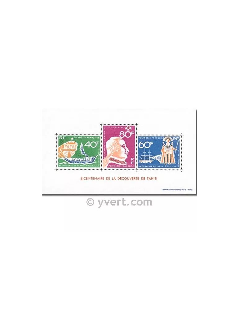 n° 1 - Timbre Polynésie Bloc et feuillets