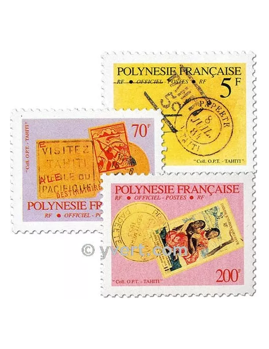 n° 17a/25a - Timbre Polynésie De service