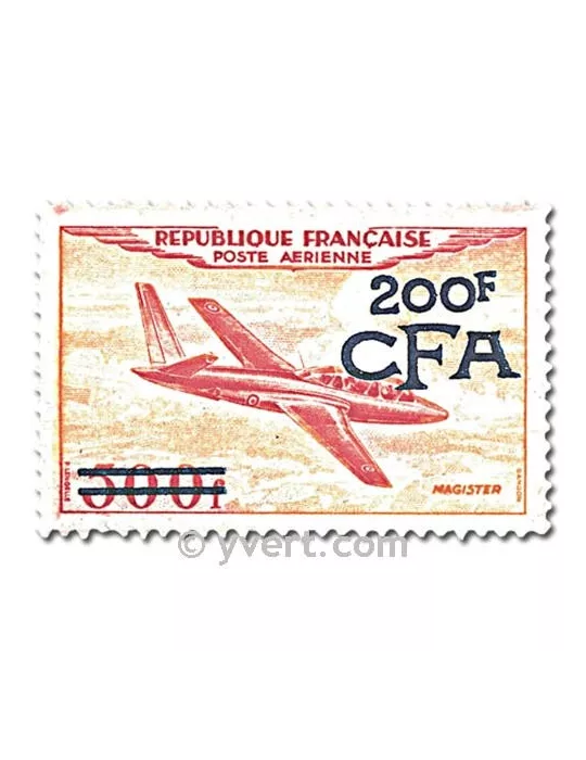 n° 52/55 - Timbre Réunion Poste aérienne