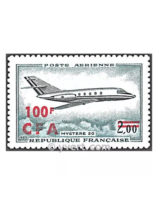 n° 61 - Timbre Réunion Poste aérienne