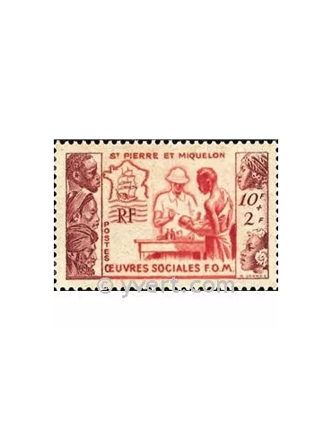 n° 344 - Timbre Saint-Pierre et Miquelon Poste