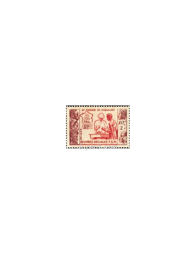 n° 344 - Timbre Saint-Pierre et Miquelon Poste