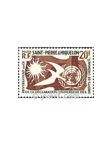 n° 358 - Timbre Saint-Pierre et Miquelon Poste