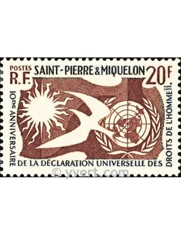 n° 358 - Timbre Saint-Pierre et Miquelon Poste 2