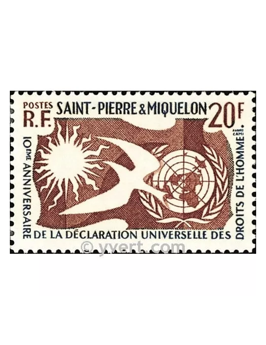 n° 358 - Timbre Saint-Pierre et Miquelon Poste