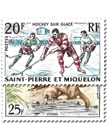 n° 360/361 - Timbre Saint-Pierre et Miquelon Poste 2