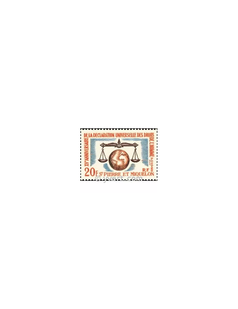 n° 370 - Timbre Saint-Pierre et Miquelon Poste