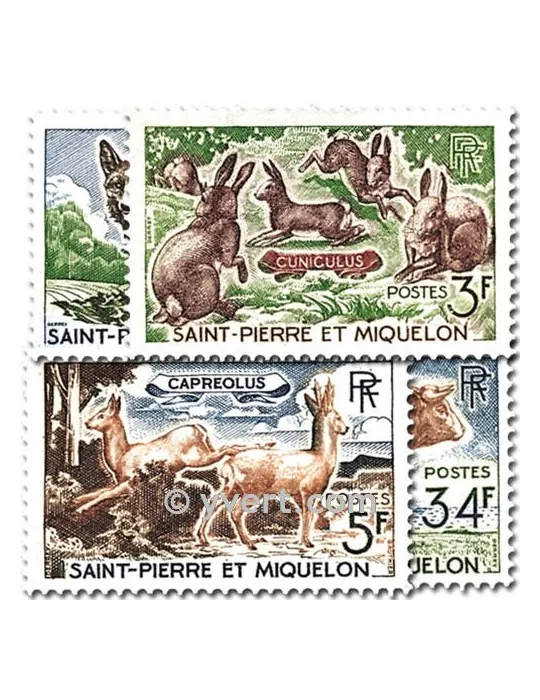 n° 372/375 - Timbre Saint-Pierre et Miquelon Poste