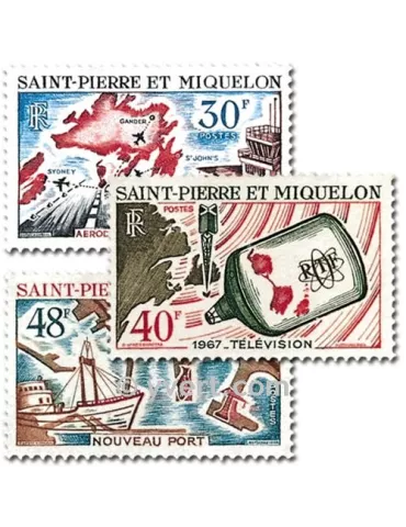 n° 376/378 - Timbre Saint-Pierre et Miquelon Poste 2
