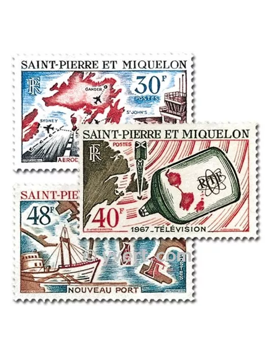 n° 376/378 - Timbre Saint-Pierre et Miquelon Poste