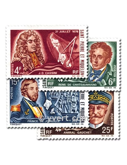 n° 380/383 - Timbre Saint-Pierre et Miquelon Poste