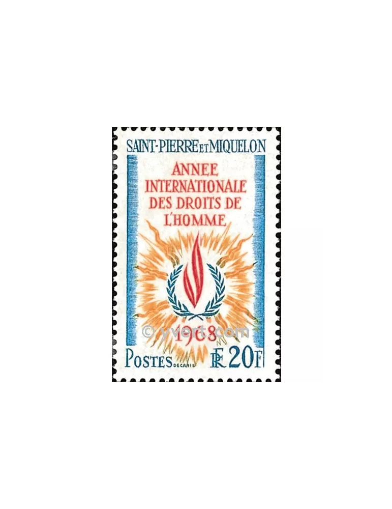 n° 384 - Timbre Saint-Pierre et Miquelon Poste