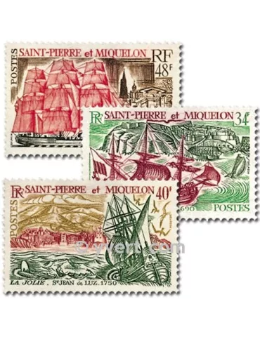n° 395/397 - Timbre Saint-Pierre et Miquelon Poste 2