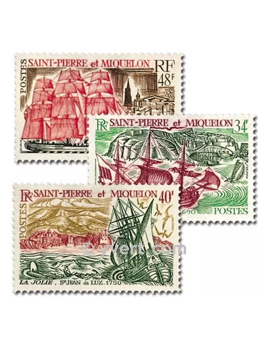 n° 395/397 - Timbre Saint-Pierre et Miquelon Poste